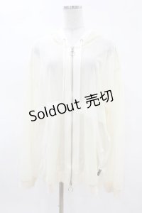 MILKBOY / MESH ZIP UP HOODIE  アイボリー H-25-04-07-054-MB-JA-KB-ZH