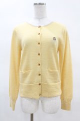 Jane Marple / gabrielleエンブロイダリーのカーディガン  イエロー H-25-04-07-056-JM-TO-KB-ZT107