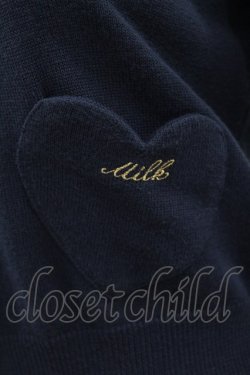 画像3: MILK / BeBeハートカーデ  ネイビー H-25-04-07-063-ML-TO-KB-ZH