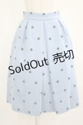 MILK / アスタリスクミディスカート  サックス×ブラック H-25-04-07-1025-ML-SK-KB-ZT