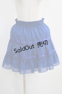 画像1: Emily Temple cute / シアーチェックスカート  ブルー H-25-04-07-1031-ET-SK-KB-ZH