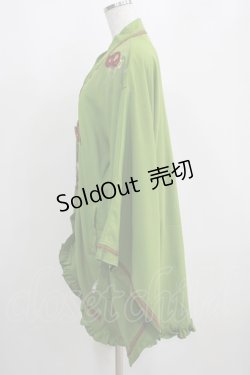 画像2: Ozz oneste / 着物風羽織  緑 H-25-04-07-1032-OO-JA-KB-ZH