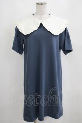 MILK / Tea timeワンピース  ネイビーブルー H-25-04-07-1034-ML-OP-KB-ZT155