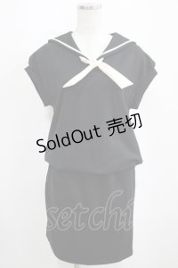 MILK / Sailor ladyワンピース  ブラック H-25-04-07-1039-ML-OP-KB-ZH