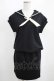画像1: MILK / Sailor ladyワンピース  ブラック H-25-04-07-1039-ML-OP-KB-ZH (1)