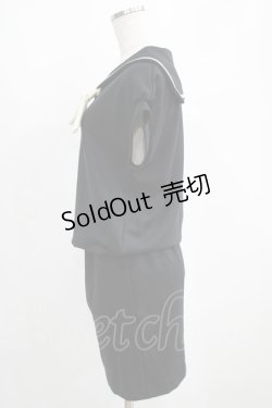 画像2: MILK / Sailor ladyワンピース  ブラック H-25-04-07-1039-ML-OP-KB-ZH