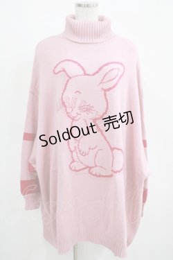 画像1: Candy Stripper / CRUSH ON YOU KNIT ONE-PIECE  ピンク H-25-04-07-1043-PU-OP-KB-ZT162