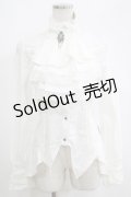 Rozen Kavalier / カメオブローチジャボ付ブラウス  オフ H-25-04-07-1052-OO-BL-KB-ZH