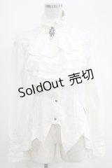 Rozen Kavalier / カメオブローチジャボ付ブラウス  オフ H-25-04-07-1052-OO-BL-KB-ZH