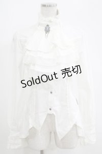 Rozen Kavalier / カメオブローチジャボ付ブラウス  オフ H-25-04-07-1052-OO-BL-KB-ZH