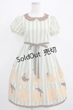 画像1: Emily Temple cute / Orangeスワンシューパフワンピース S ミント H-25-04-07-1006-ET-OP-KB-ZH