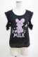 画像1: MILK / キャンディーマウスTops  ブラック H-25-04-07-1059-ML-TO-KB-ZH (1)