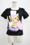 MILK / チーキーキャットTee  黒 H-25-04-07-1065-ML-TO-KB-ZH