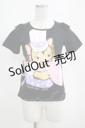 MILK / チーキーキャットTee  黒 H-25-04-07-1065-ML-TO-KB-ZH