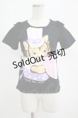 MILK / チーキーキャットTee  黒 H-25-04-07-1065-ML-TO-KB-ZH