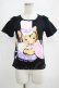 画像1: MILK / チーキーキャットTee  黒 H-25-04-07-1065-ML-TO-KB-ZH (1)