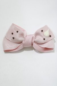 Emily Temple cute / ホイップリボンバレッタ  ピンク H-25-04-07-1078-ET-AC-KB-ZH