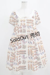 Emily Temple cute / Candyベーカリーパフワンピース  オフ H-25-04-07-1009-ET-OP-KB-ZH