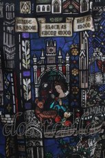 画像4: Jane Marple / Grimm stained glassスクエアドレス  ライトネイビー H-25-04-07-1001-JM-OP-KB-ZH (4)
