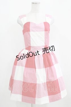 画像1: MILK / GINGHAMドレス  赤 H-25-04-07-1011-ML-OP-KB-ZH