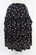 Jane Marple Dans Le Salon / Floating flowers dirndl skirt  ネイビー H-25-04-07-011-JM-SK-KB-ZH