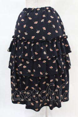 画像2: Jane Marple Dans Le Salon / Floating flowers dirndl skirt  ネイビー H-25-04-07-011-JM-SK-KB-ZH