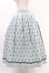 画像1: Jane Marple Dans Le Salon / Clover Embroideryキャトルタックスカート  サックス H-25-04-07-012-JM-SK-KB-ZH (1)