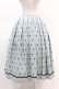 画像2: Jane Marple Dans Le Salon / Clover Embroideryキャトルタックスカート  サックス H-25-04-07-012-JM-SK-KB-ZH (2)