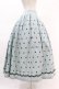 画像3: Jane Marple Dans Le Salon / Clover Embroideryキャトルタックスカート  サックス H-25-04-07-012-JM-SK-KB-ZH (3)