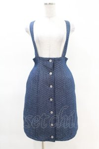 Candy Stripper / DENIM QUILT SKIRT M ブルー H-25-04-07-014-PU-SK-KB-ZH