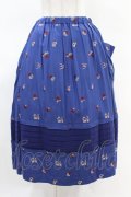 Jane Marple / Dance With Roses Jacquard Apron Skirt M ネイビー H-25-04-07-018-JM-SK-KB-ZH