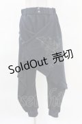 Ozz oneste / レイヤード風変形パンツ  紺 H-25-04-07-024-OO-PA-KB-ZH