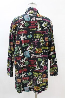 画像2: HYSTERIC GLAMOUR / 総柄シャツ free 黒 H-25-04-07-027-PU-BL-KB-ZH