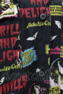 画像3: HYSTERIC GLAMOUR / 総柄シャツ free 黒 H-25-04-07-027-PU-BL-KB-ZH