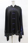 NieR Clothing / 着物風袖チャイナプルオーバー  黒 H-25-04-07-030-PU-TO-KB-ZH