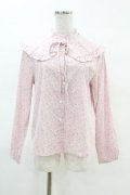 Jane Marple Dans Le Salon / D’anjo coast cape blouse  ピンク H-25-04-07-034-JM-BL-KB-ZH