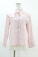 Jane Marple Dans Le Salon / D’anjo coast cape blouse  ピンク H-25-04-07-034-JM-BL-KB-ZH