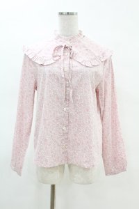 Jane Marple Dans Le Salon / D’anjo coast cape blouse  ピンク H-25-04-07-034-JM-BL-KB-ZH