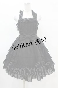 Angelic Pretty / ふんわりフリルホルタージャンパースカート Free ブラック H-25-04-08-001-AP-OP-NS-ZH