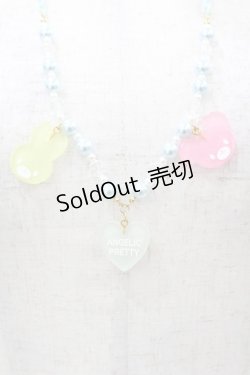 画像1: Angelic Pretty / Happy Garlandネックレス  サックス H-25-04-08-052-AP-AC-NS-ZH