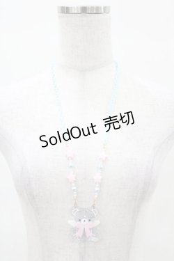 画像2: Angelic Pretty / Milkyベアーネックレス  サックス H-25-04-08-056-AP-AC-NS-ZH
