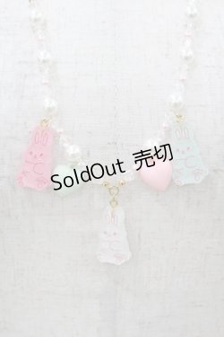 画像1: Angelic Pretty / Gummy Bunnyネックレス  ピンク/ミント H-25-04-08-059-AP-AC-NS-ZH
