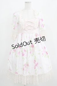 JESUS DIAMANTE / アントワーヌワンピ 40 ぼかし薔薇ピンク H-25-04-08-1024-JE-OP-NS-ZH