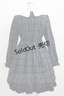 画像3: Dear Celine / チェックリボンワンピース M ネイビー H-25-04-08-1028-LO-OP-NS-ZH