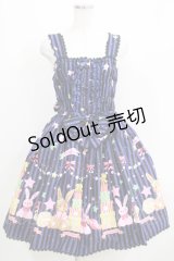 metamorphose / Candy Star Rabbitシャーリングジャンパースカート Free ネイビー H-25-04-08-1030-ME-OP-NS-ZH