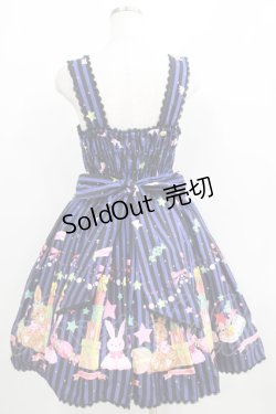 画像3: metamorphose / Candy Star Rabbitシャーリングジャンパースカート Free ネイビー H-25-04-08-1030-ME-OP-NS-ZH
