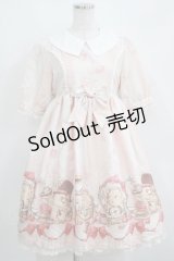 All Kinds of Fur（海外ロリータブランド） / ねずみプリントワンピース M ピンク H-25-04-08-1033-GO-OP-NS-ZH