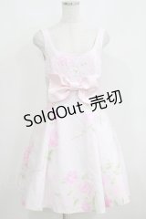 JESUS DIAMANTE / BIGリボンドールワンピース 42 アイスヒョウ薔薇ピンク H-25-04-08-1039-JE-OP-NS-ZH