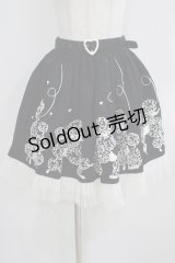 metamorphose / プードルプリントスカート Free ブラック H-25-04-08-1044-ME-SK-NS-ZH