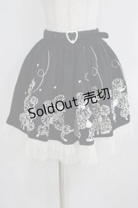 metamorphose / プードルプリントスカート Free ブラック H-25-04-08-1044-ME-SK-NS-ZH